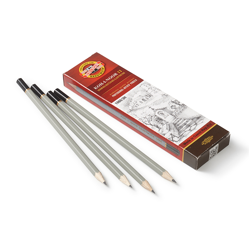 Lacquered Graphite Pencils - box of 12 - HB image