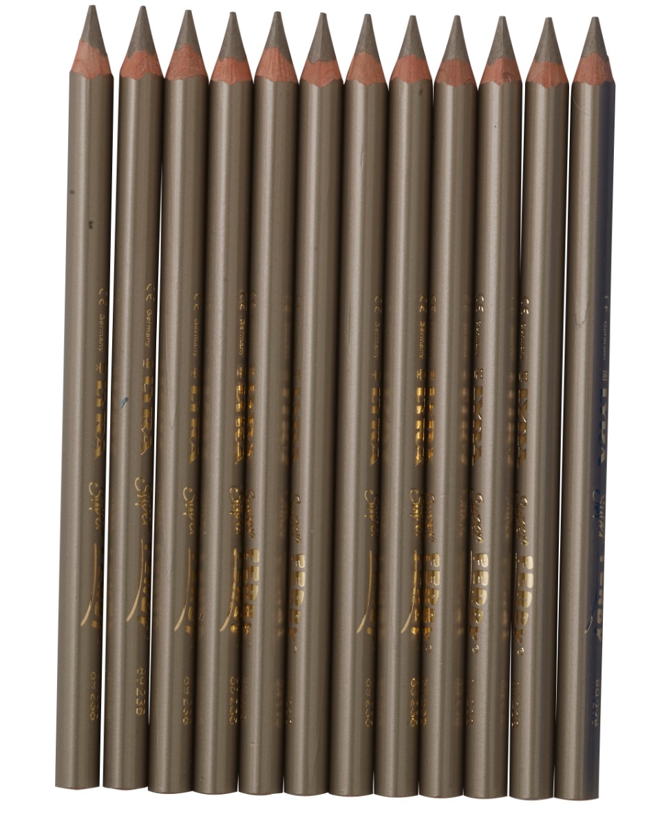 Lyra Super Ferby Triangular Lacquered Pencils - box of 12 - Champagne image