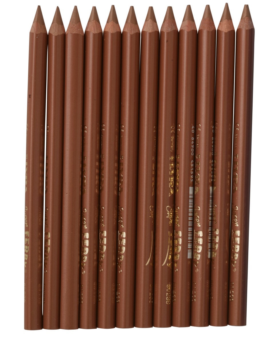 Lyra Super Ferby Triangular Lacquered Pencils - box of 12 - Bronze image
