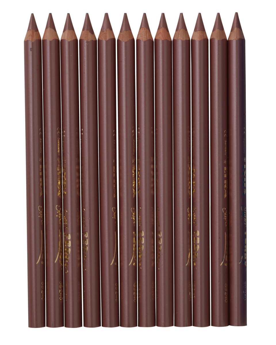 Lyra Super Ferby Triangular Lacquered Pencils - box of 12 - Copper image