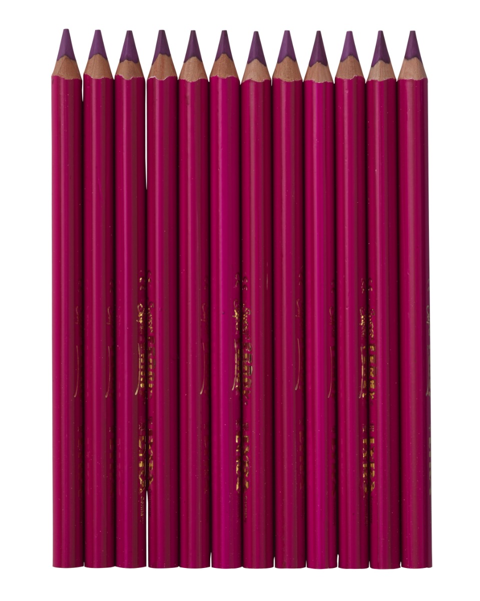 Lyra Super Ferby Triangular Lacquered Pencils - box of 12 - Luminous Pink image