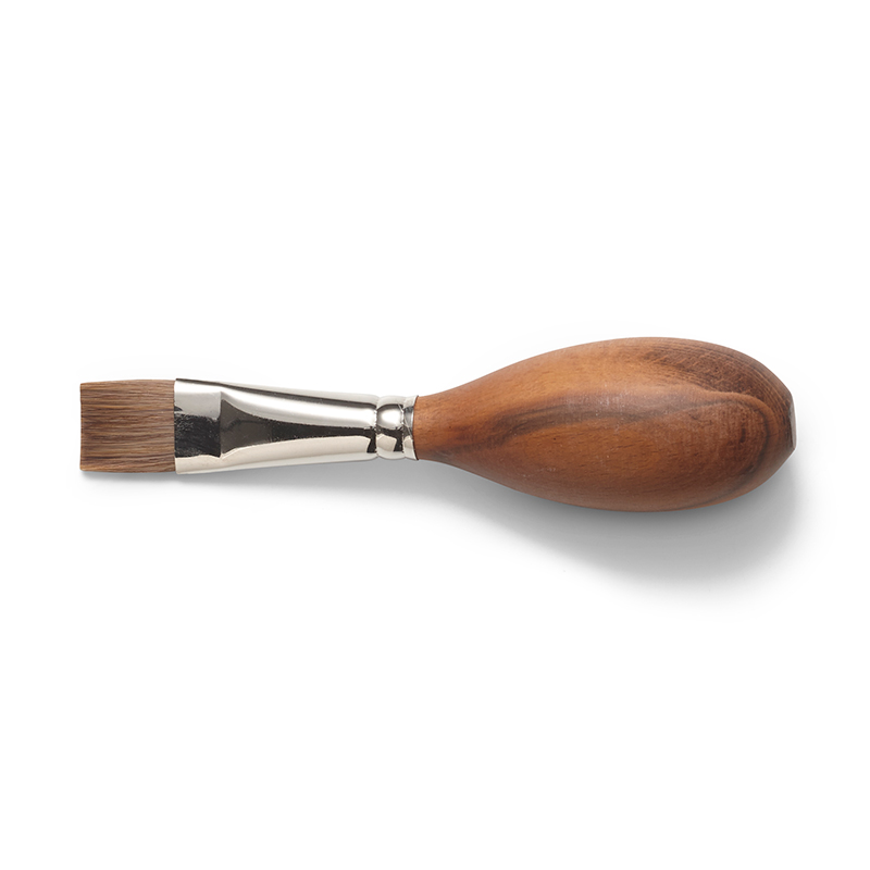 Paint Brush Synthetic Cow Hair Flat #16 Egg-shaped / 0.63" image