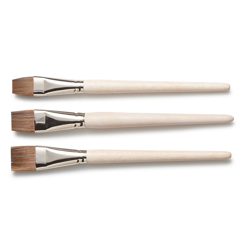 Paint Brush Synthetic Cow Hair Short #18 for Kindergarten / 0.7" image