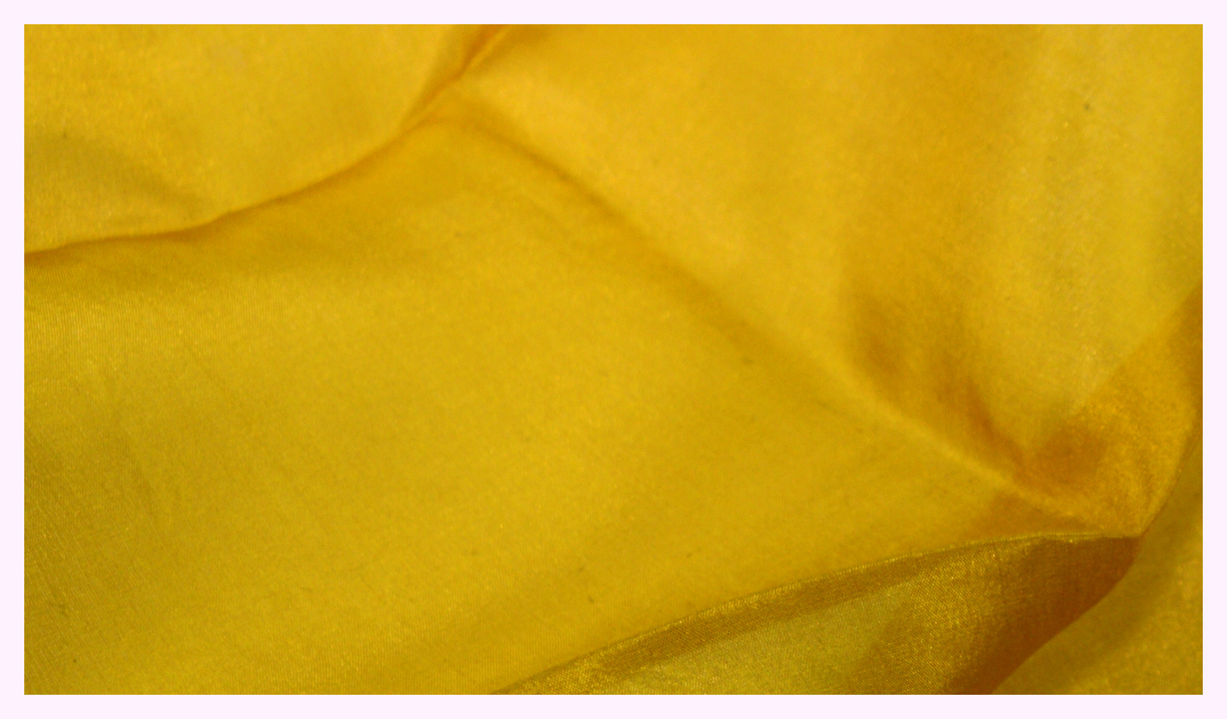 Filges Plant-dyed Hemmed Silk - 1 x 1 yard - Gold Yellow image