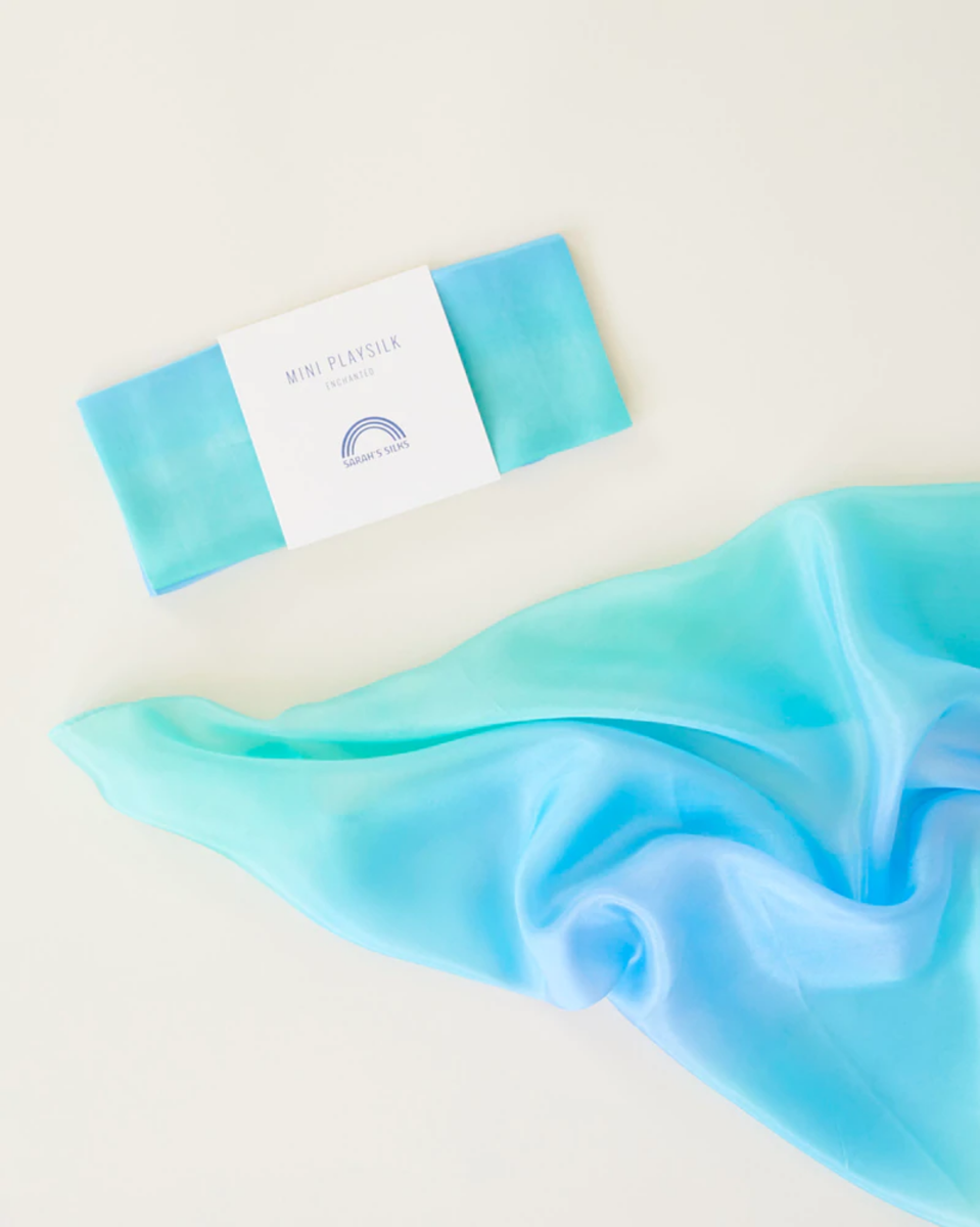 Sarah's Silks Mini Playsilk 21"x21" - Sea image
