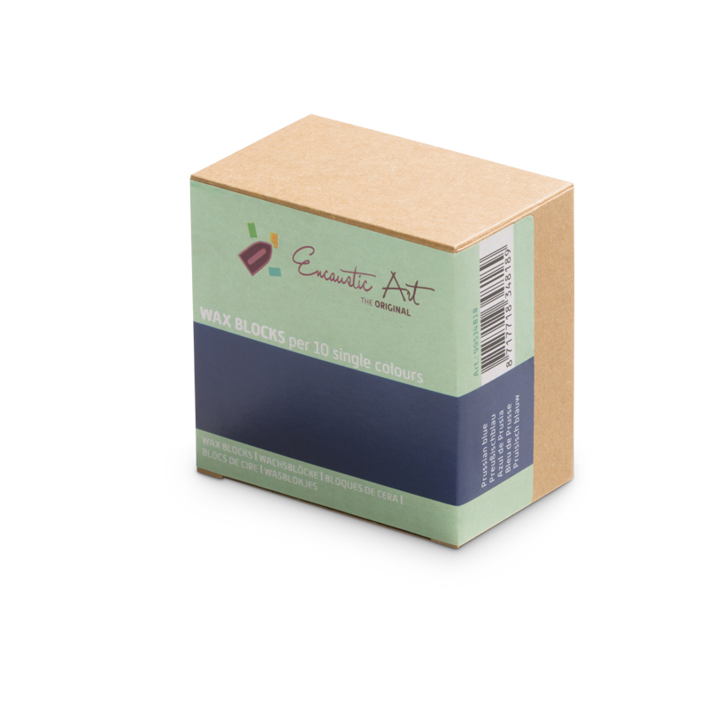 Encaustic Art Wax Blocks - 10 pieces - Prussian blue image