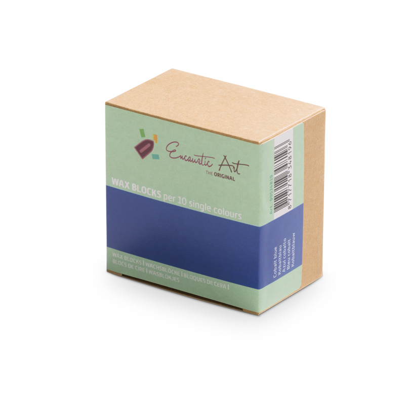 Encaustic Art Wax Blocks - 10 pieces - Cobalt blue image