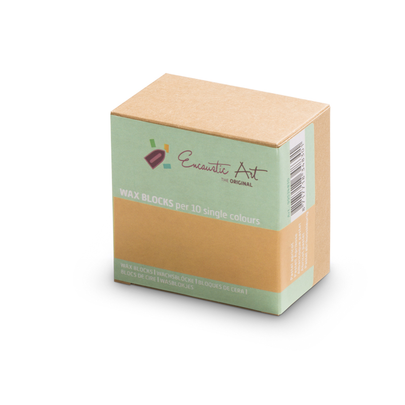 Encaustic Art Wax Blocks - 10 pieces - Pastel apricot image