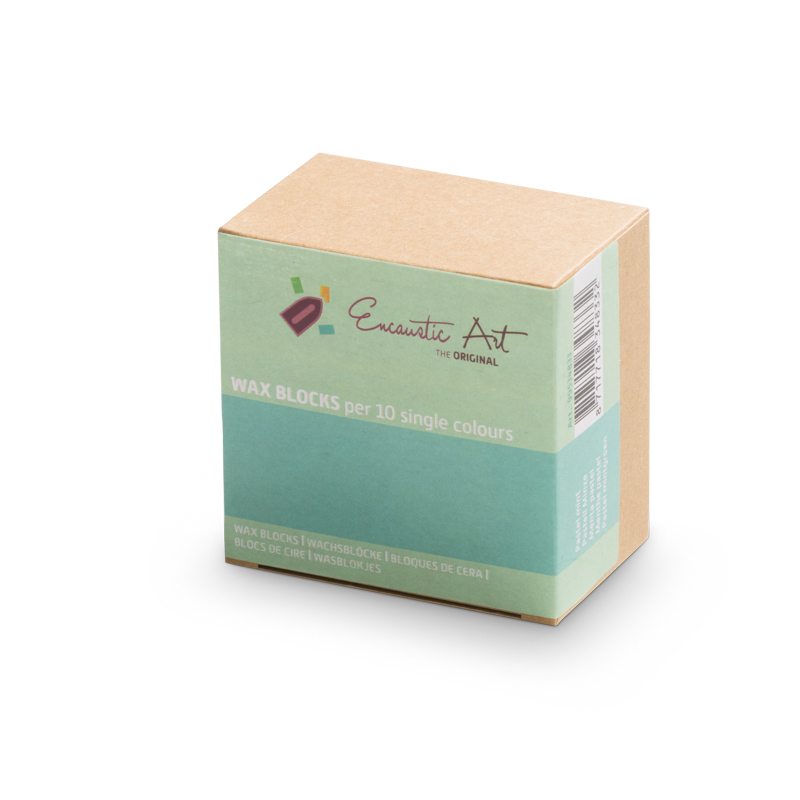 Encaustic Art Wax Blocks - 10 pieces - Pastel mint image