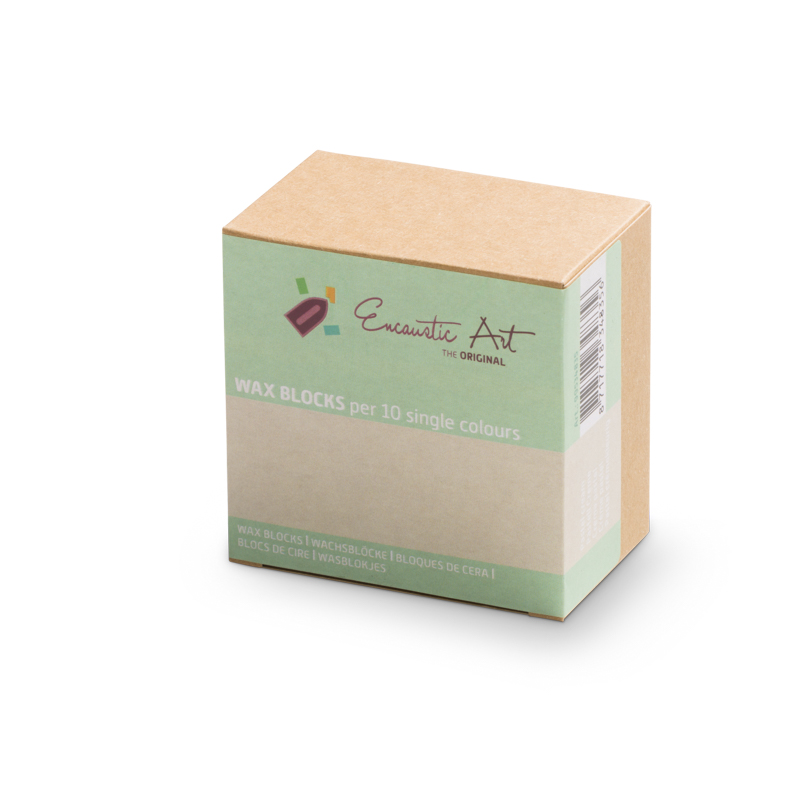 Encaustic Art Wax Blocks - 10 pieces - Pastel cream image