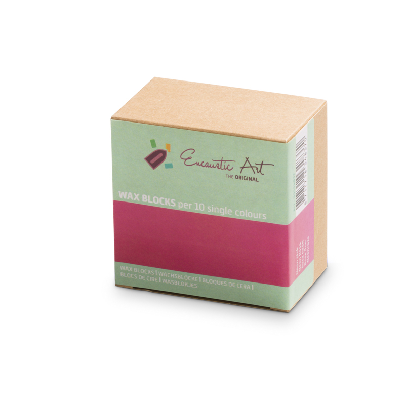 Encaustic Art Wax Blocks - 10 pieces - Neon pink image