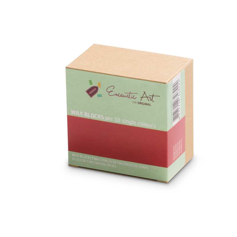 Encaustic Art Wax Blocks - 10 pieces - Magenta image
