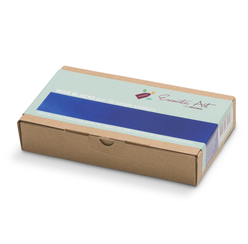 Encaustic Art Wax Blocks - 16 pieces- Ultramarine image