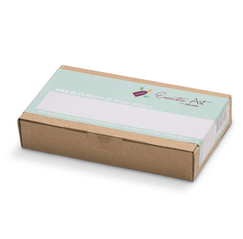 Encaustic Art Wax Blocks - 16 pieces- White image