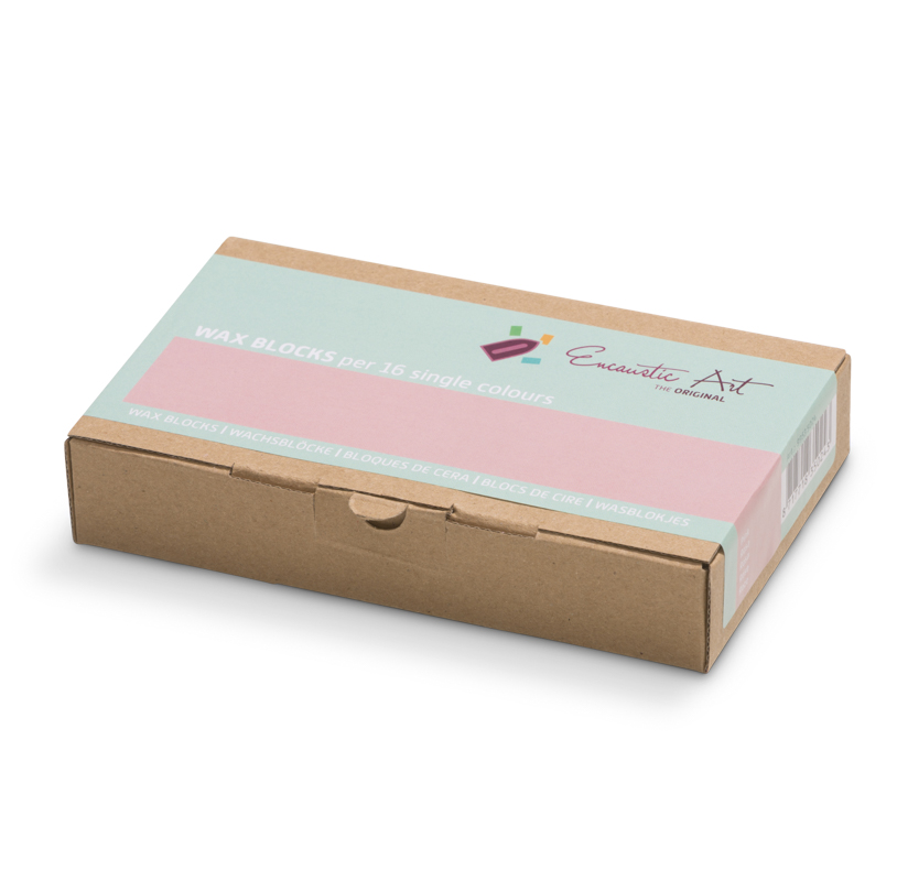 Encaustic Art Wax Blocks - 16 pieces- Pink image