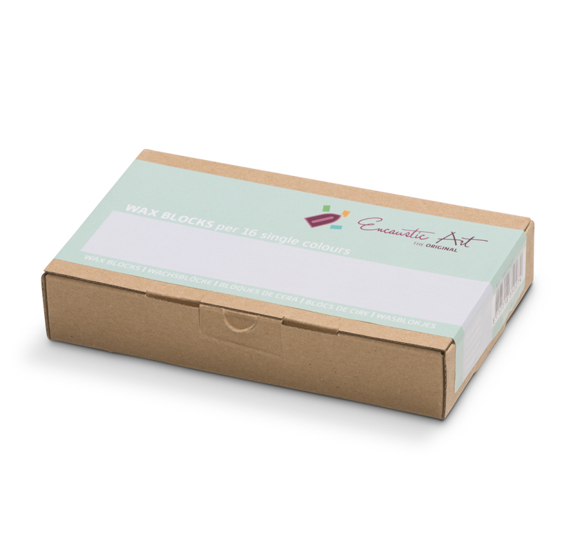 Encaustic Art Wax Blocks - 16 pieces- Clear wax image