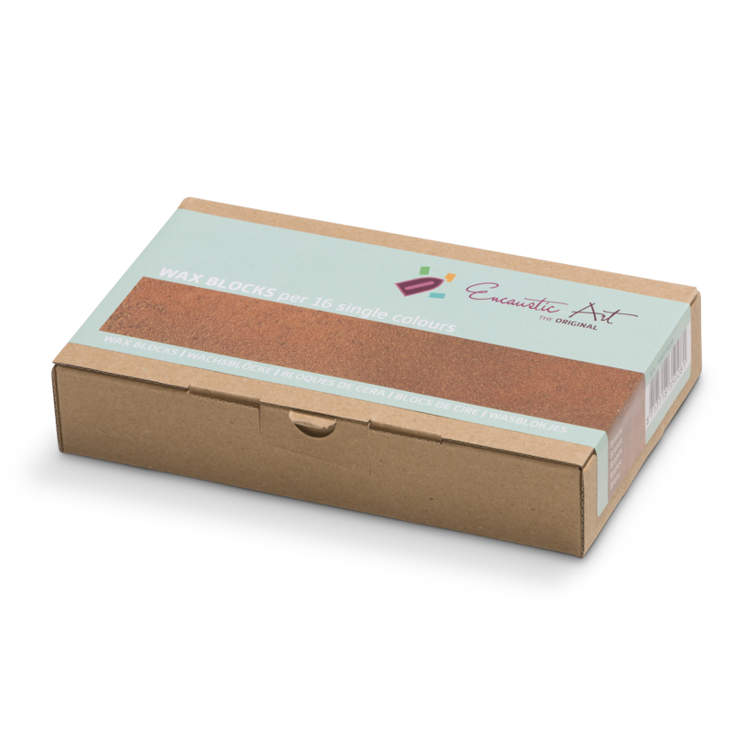 Encaustic Art Wax Blocks - 16 pieces- Bronze image
