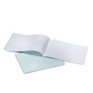 Handwriting Practice Books - dotted midlines - staple - landscape -pack of 10 - Mint Green