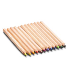 Yorik Hexagonal Color Pencils - Plastic Case - 12 assorted colors