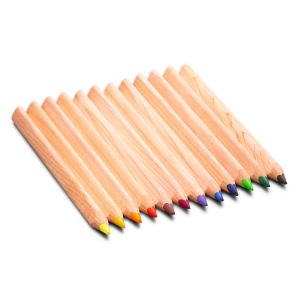 Yorik Triangular Color Pencils - Plastic Case - 12 assorted colors