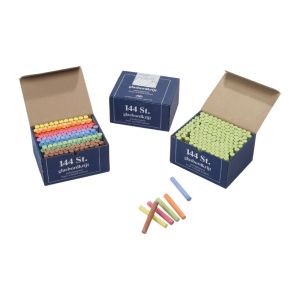 Blackboard Chalk - 144 pieces - 12 assorted colors