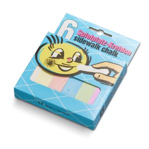 School Yard Chalk for Line Drawer - 6 pieces - 3 assorted colors