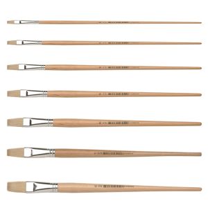 Paint Brush Boar Bristle - Flat Tip