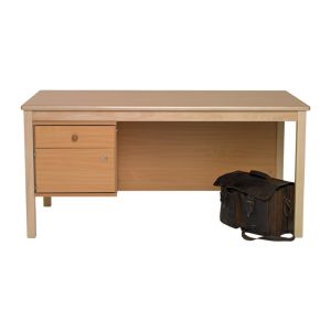 Teacher's Desk art makes sense (AMS) - 63"x"31.5"x30" - left mount cabinet