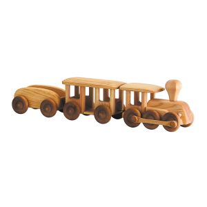 Debresk Wooden Toy Train w/ Wagons