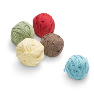 Knitting Thread Cotton 82.02 ft Set of 5 Knots .44 lbs. - Primary Colors