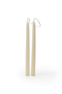 Dipam Beeswax Candles B2W - 9.8" x 0.9" - 12 pieces - ivory