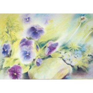 Marjan van Zeyl Postcards - 5 pieces - Violets